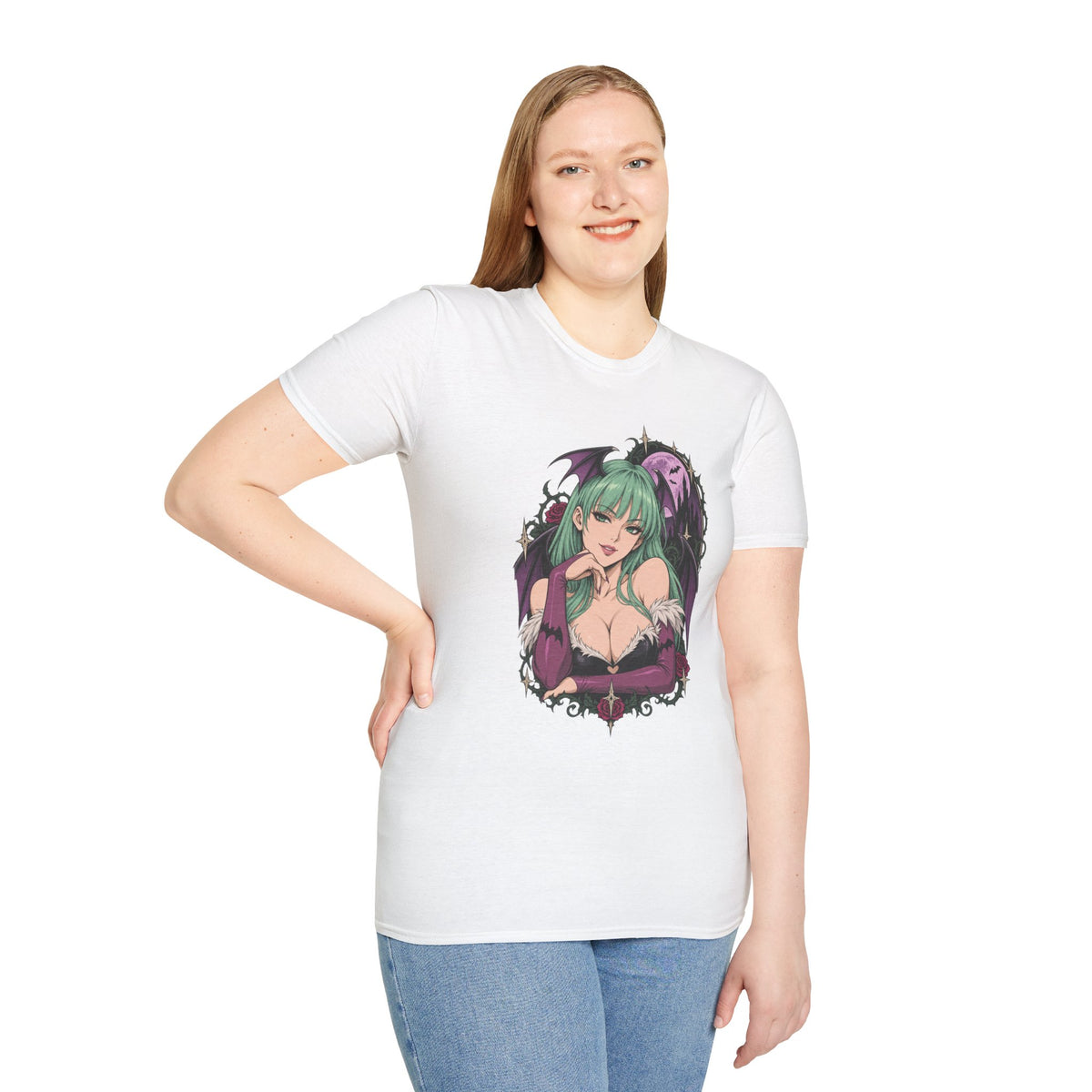Morrigan | Sexy Pin Up Girl | Succubus Anime T-Shirt