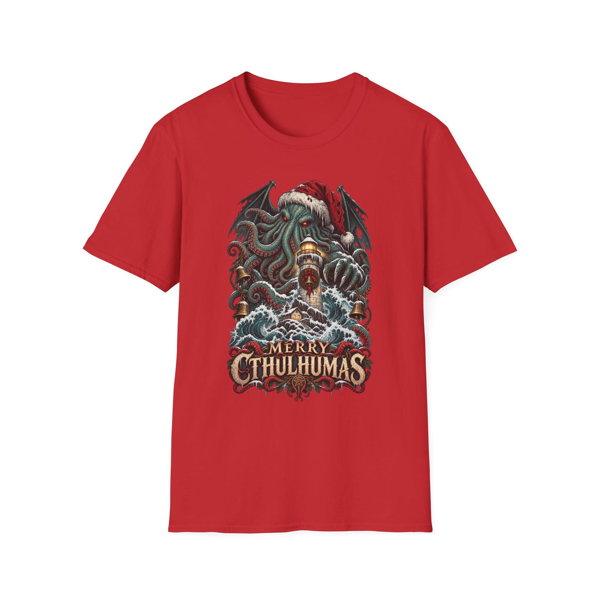 Merry Cthulhumas | Cthulhu Christmas T-Shirt