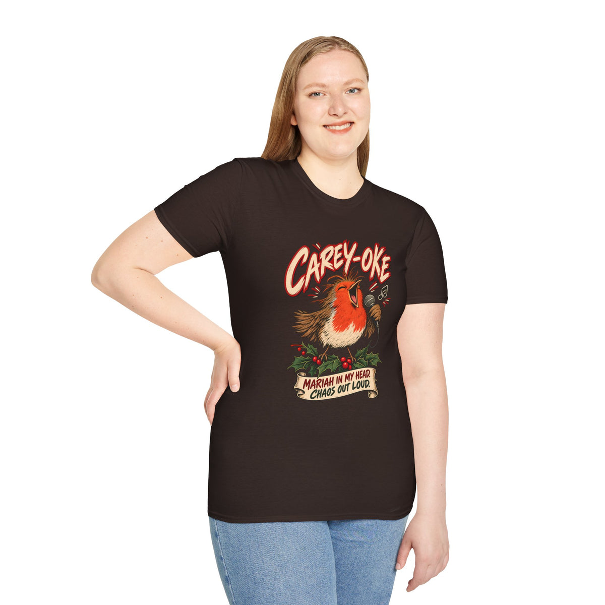 Robin 'Carey-oke' T-Shirt | Mariah in My Head Funny Holiday Tee