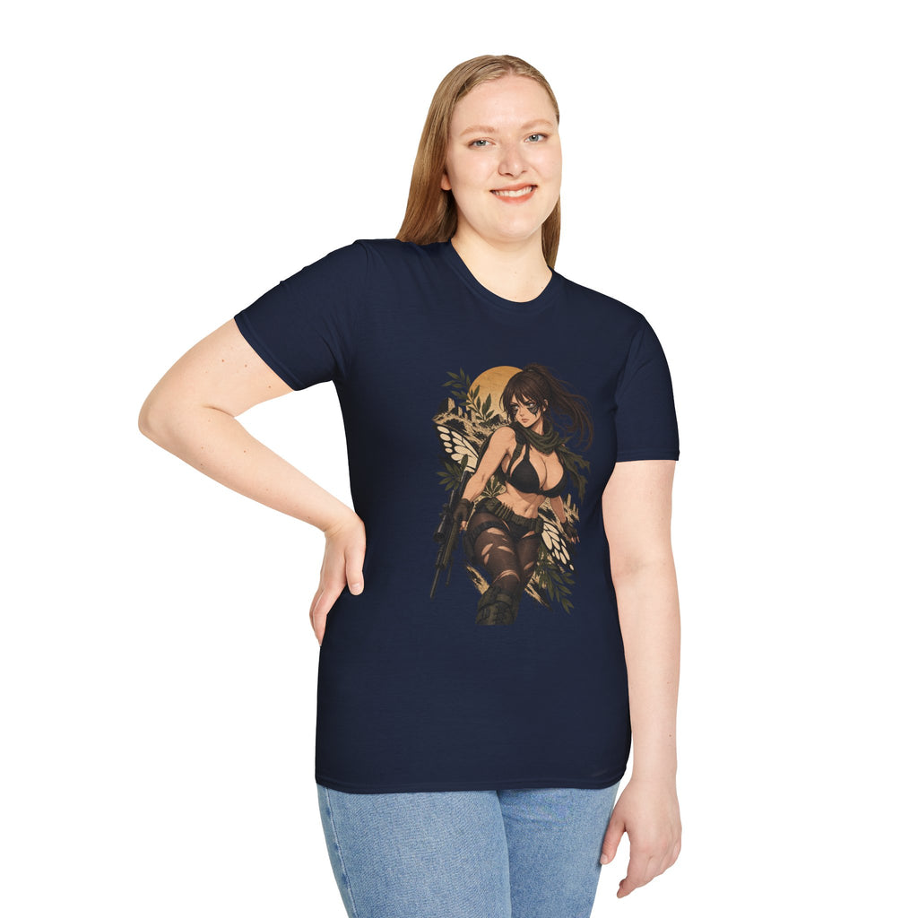 Quiet | Sexy Metal Gear Pin Up Girl | Anime Style Sniper Girl T-Shirt