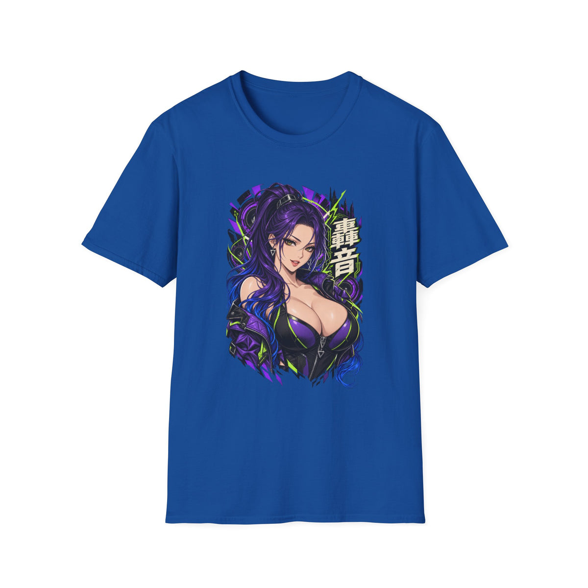 Thunder | Sexy Anime Villainess Pin Up Girl | Waifu Portrait T-Shirt