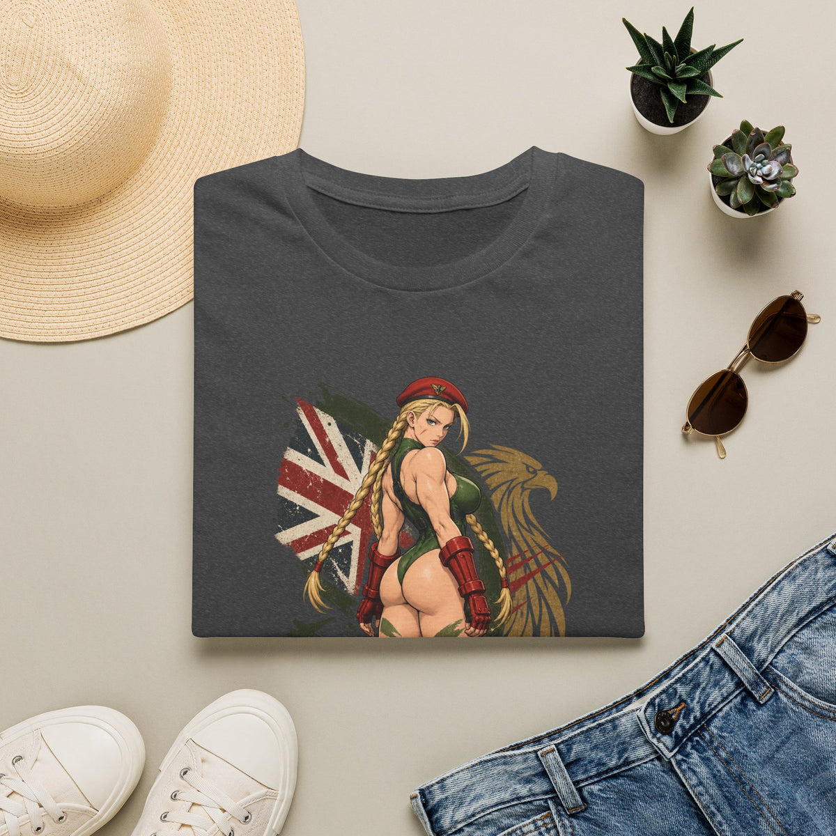 Cammy Street Fighter | Sexy Cammy Pin Up Girl Graphic T Shirt
