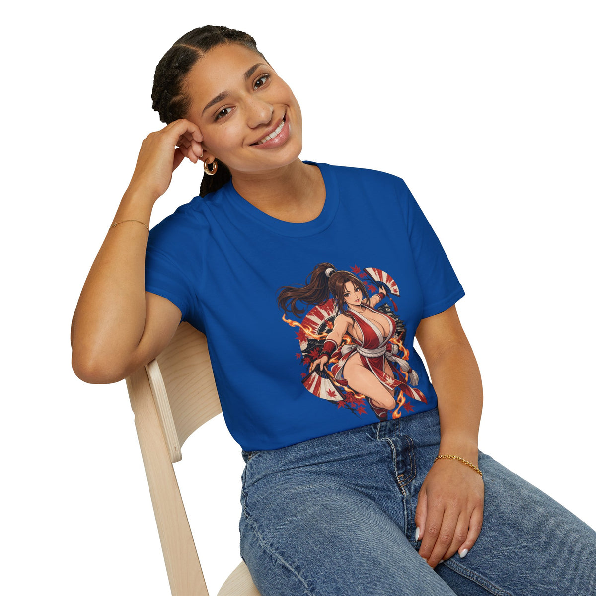 Mai Shiranui | Fatal Fury | Anime Style Pin up Girl Warrior T-Shirt