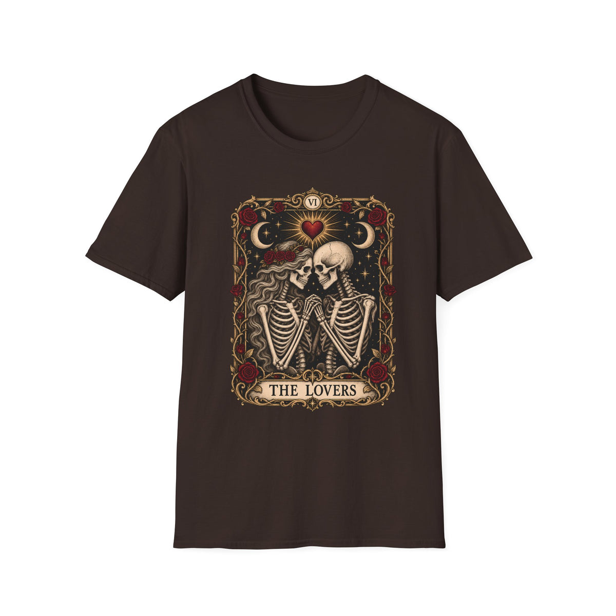 The Lovers | Skeleton Tarot | Gothic Vintage Romance Tee