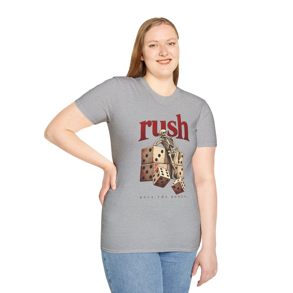 Rush | Roll the Bones | Dice Skeleton Prog Band T-Shirt