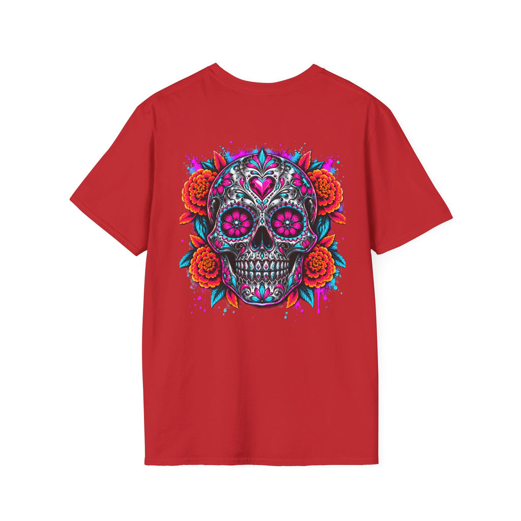 Sugar Skull | Colourful | Day of the Dead |  Floral Skull Tee
