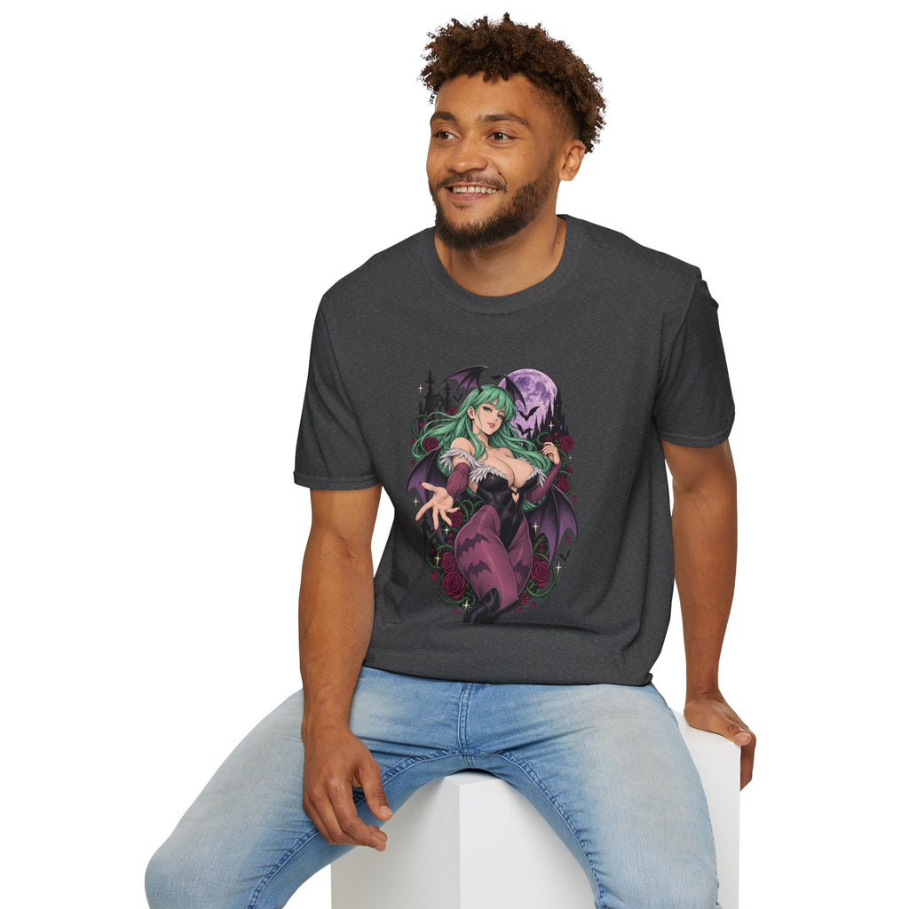 Morrigan | Sexy Succubus Pin Up Girl | Gothic Sorceress Halloween Gamer T-Shirt