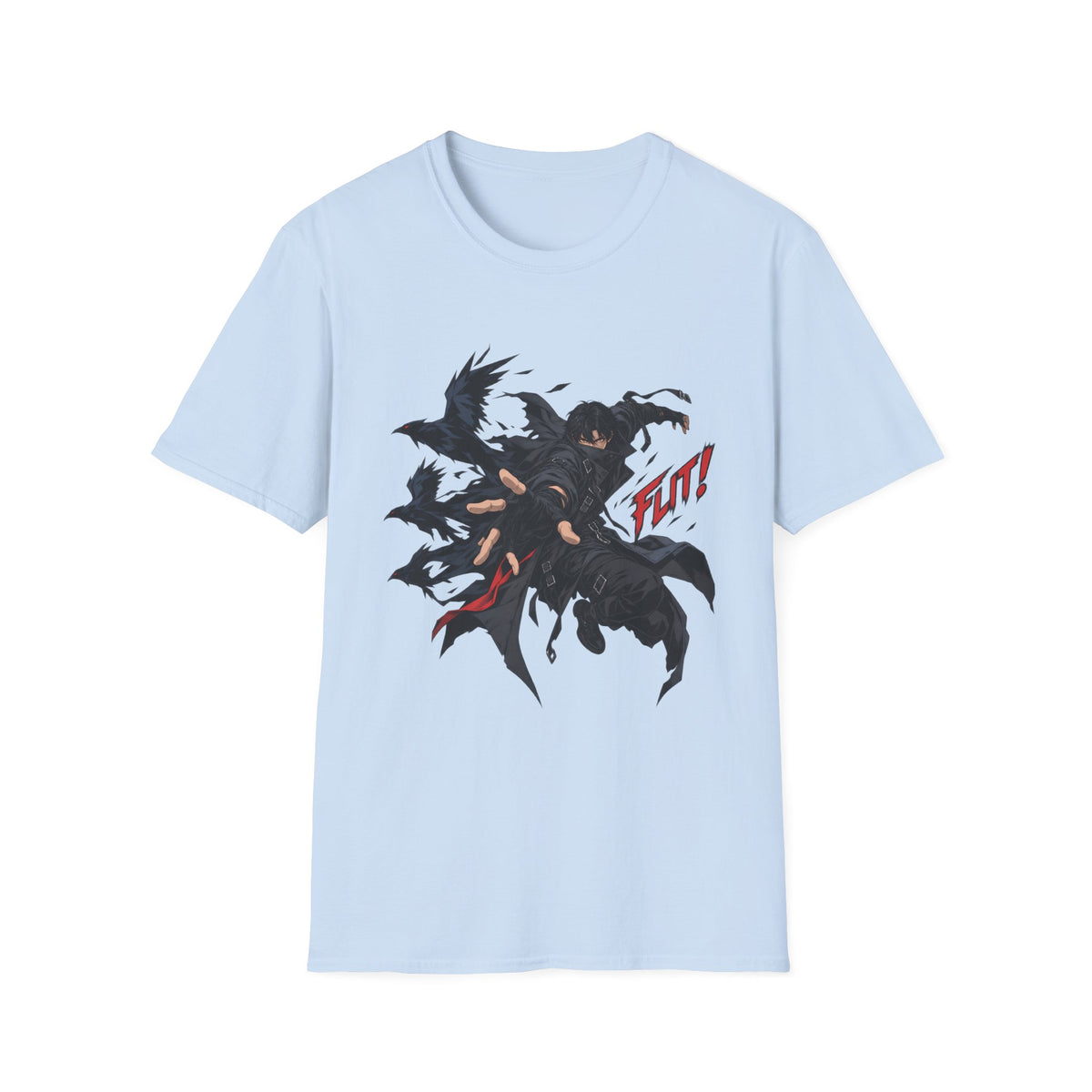 FLINT! | Dark Crow Japanese Anime Samurai Graphic Shirt