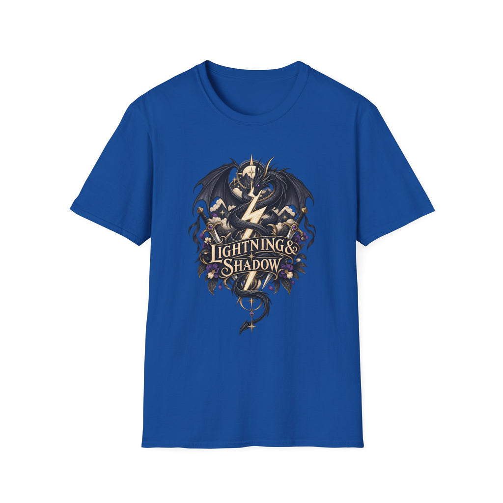 Lightning & Shadow | Onyx Storm Book Inspired Fantasy Dragon T-Shirt