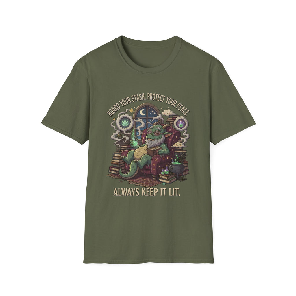 Dragon Stoner - 'Always Keep It Lit' - Psychedelic Chill Graphic Tee