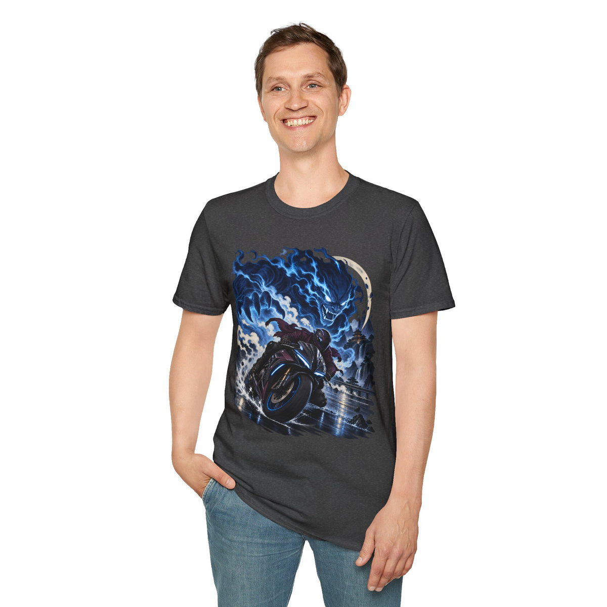 Demon of the Storm | Night Rider | Japanese Urban Motorcycle Tee