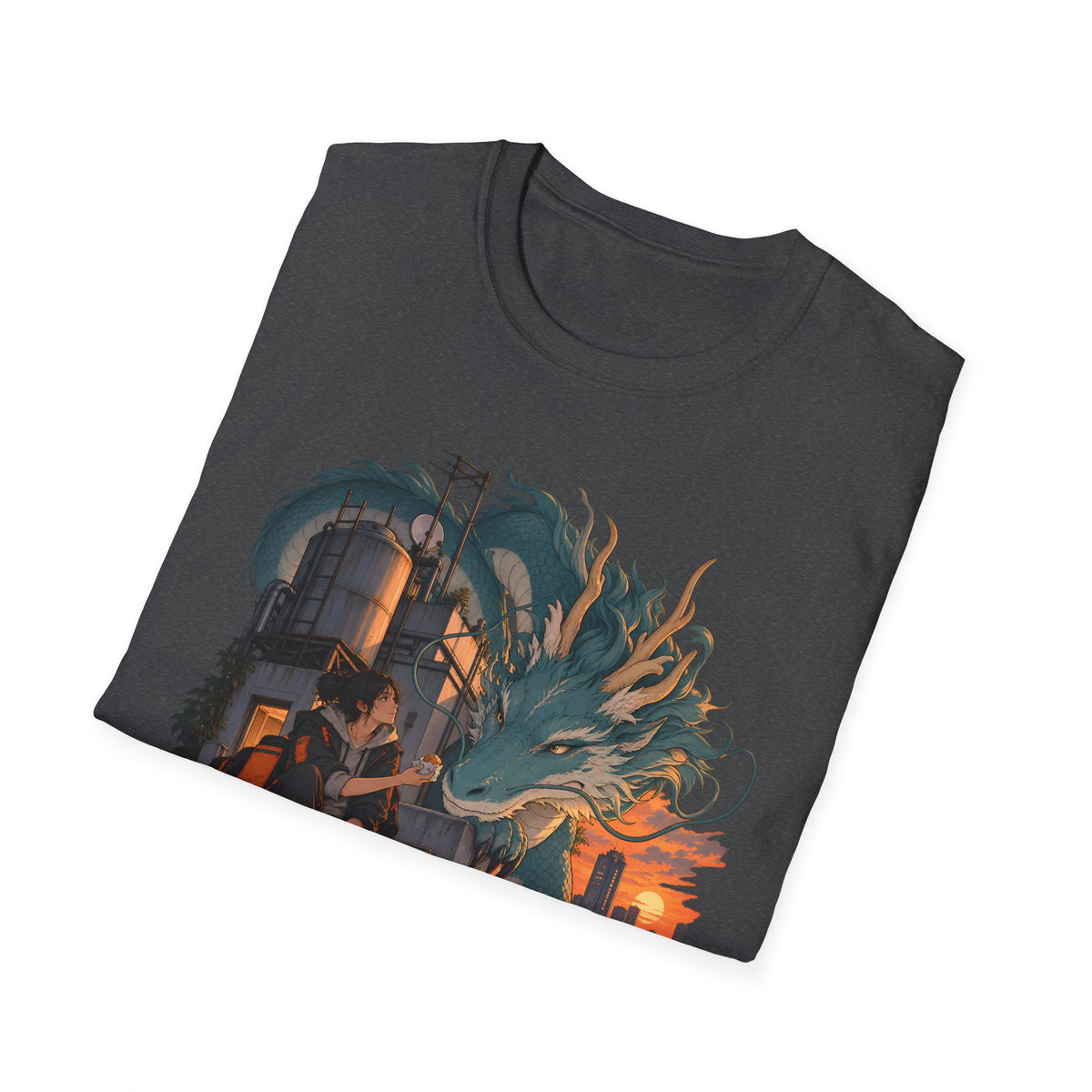 Serpent Cityscape | Urban Japanese Dragon T-Shirt