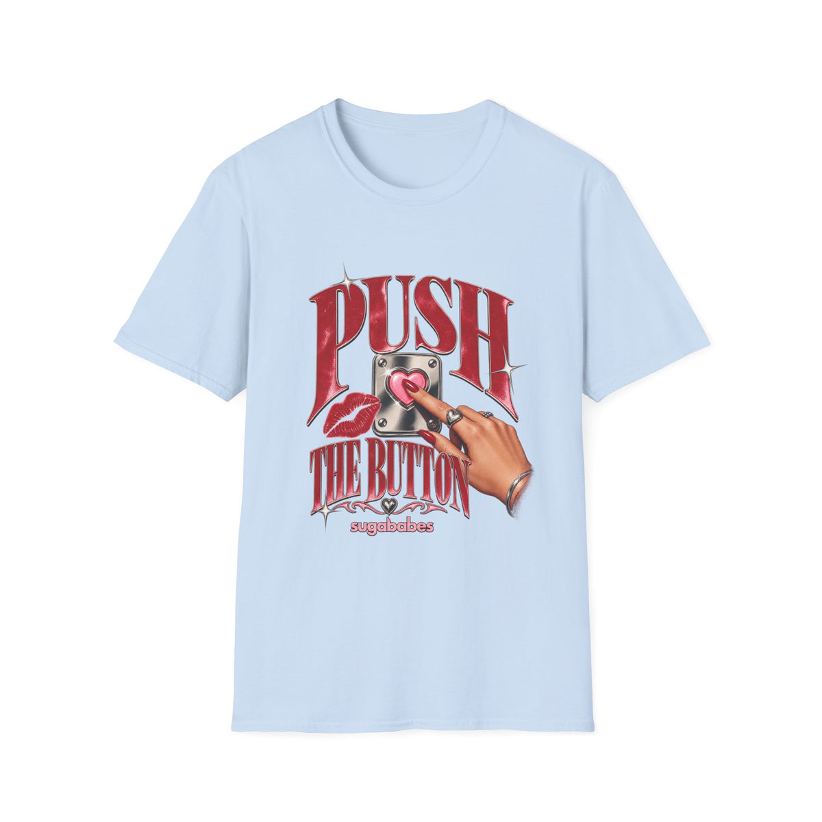 Push The Button | Sugababes | Retro Pinup Button Design
