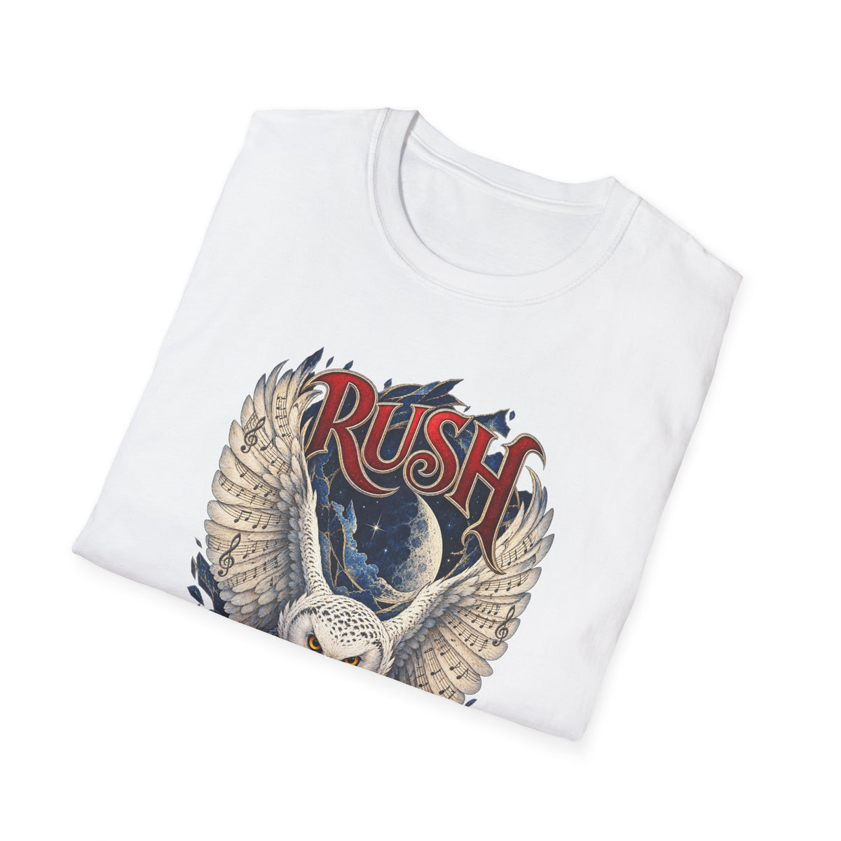Rush | Fly by Night | Prog Rock | Owl Band Graphic T-Shirt