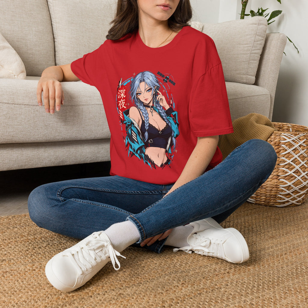 Ice | Sexy Anime Cyber Pin Up Girl Graphic T-Shirt