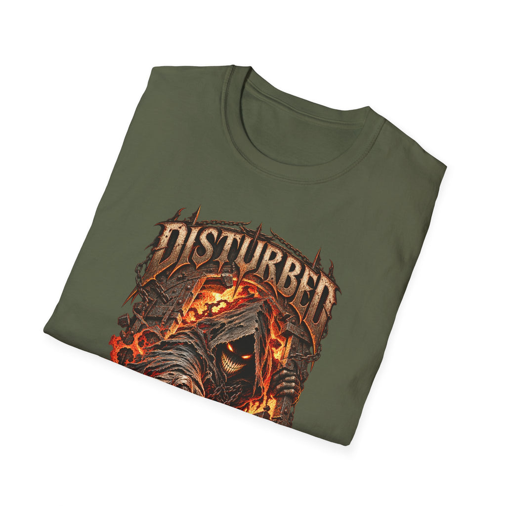 Disturbed | The Guy | Flaming Heavy Metal Band T-Shirt