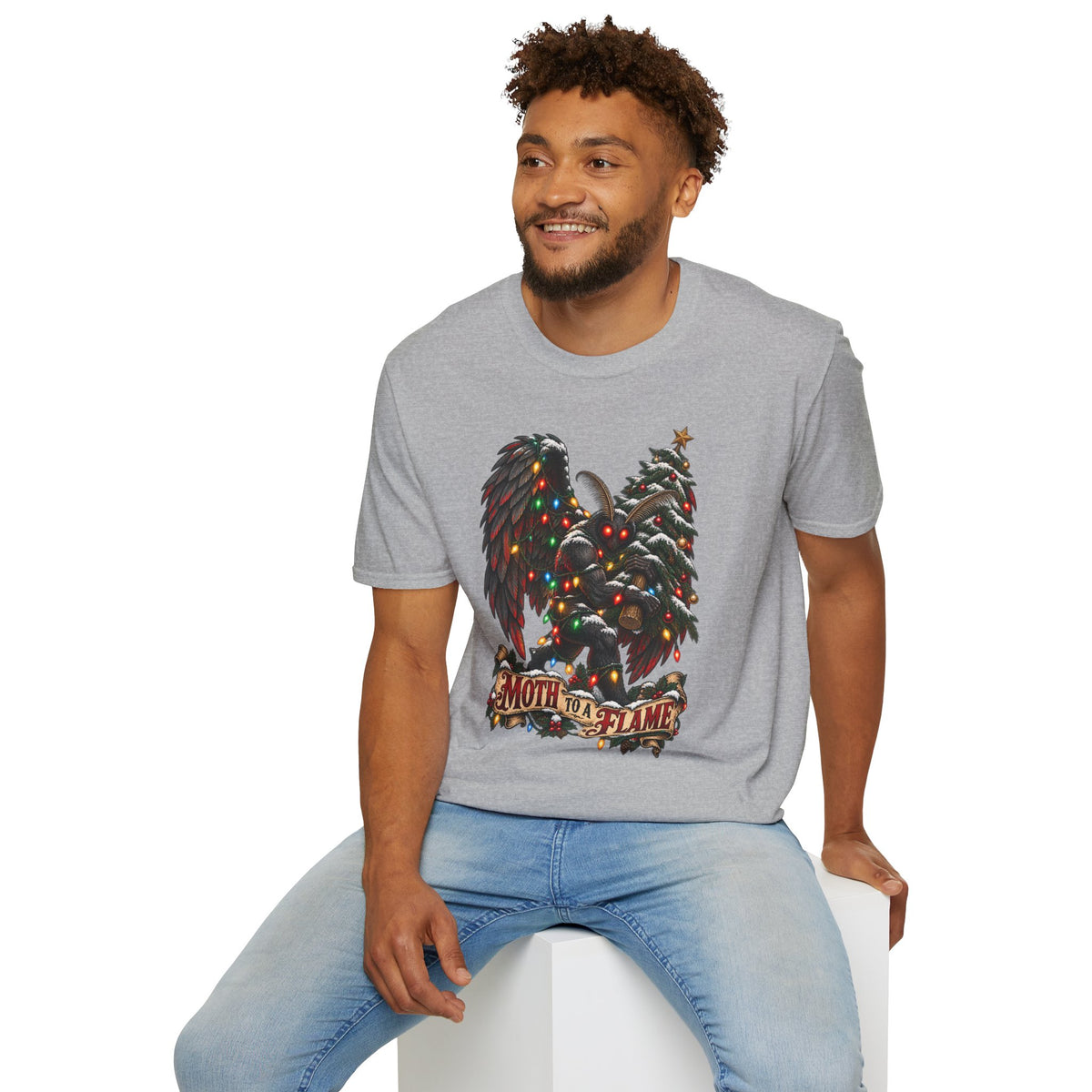 Moth to a Flame | Mothman | Christmas T Shirt
