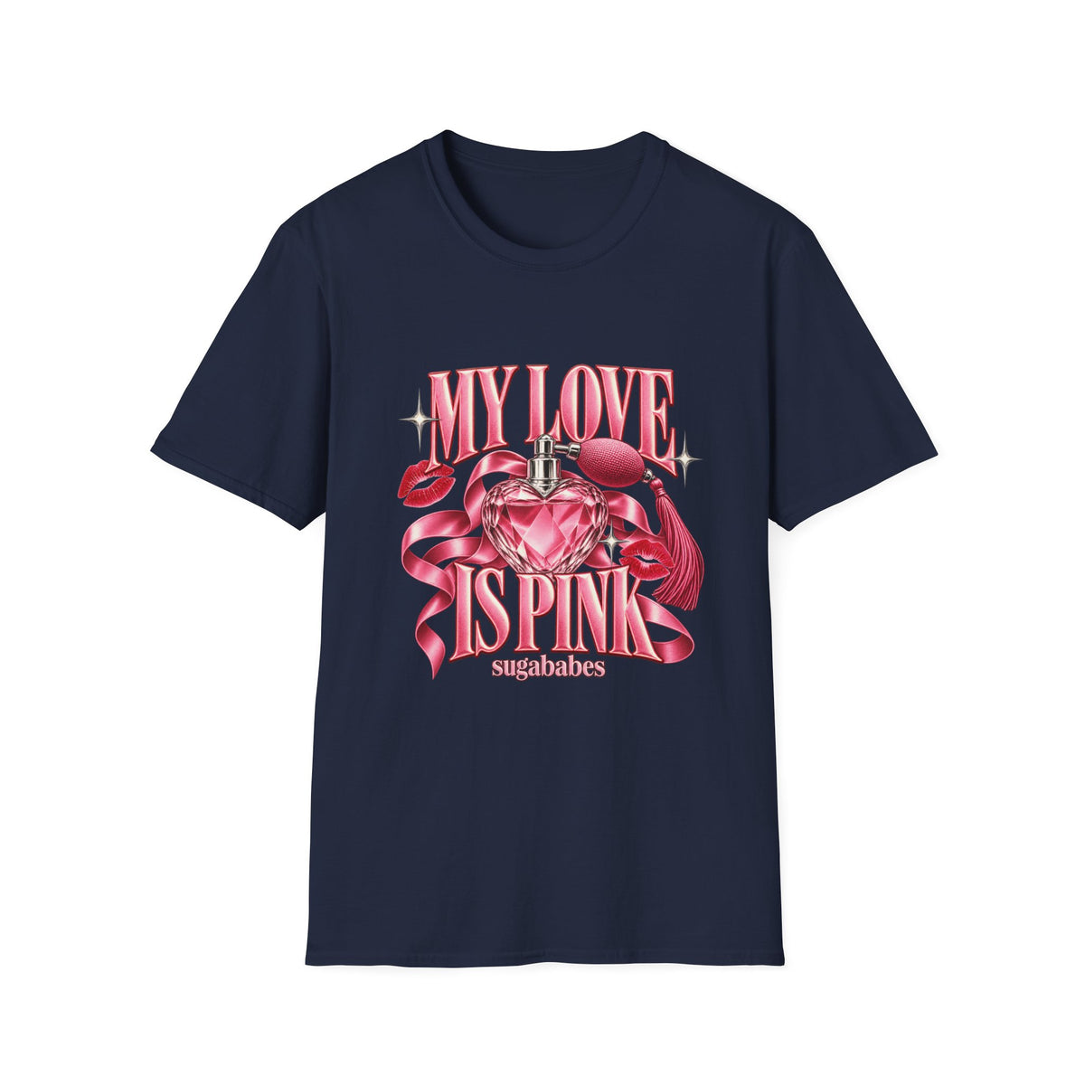 My Love Is Pink | Sugababes | Pink Heart Perfume Graphic T-Shirt