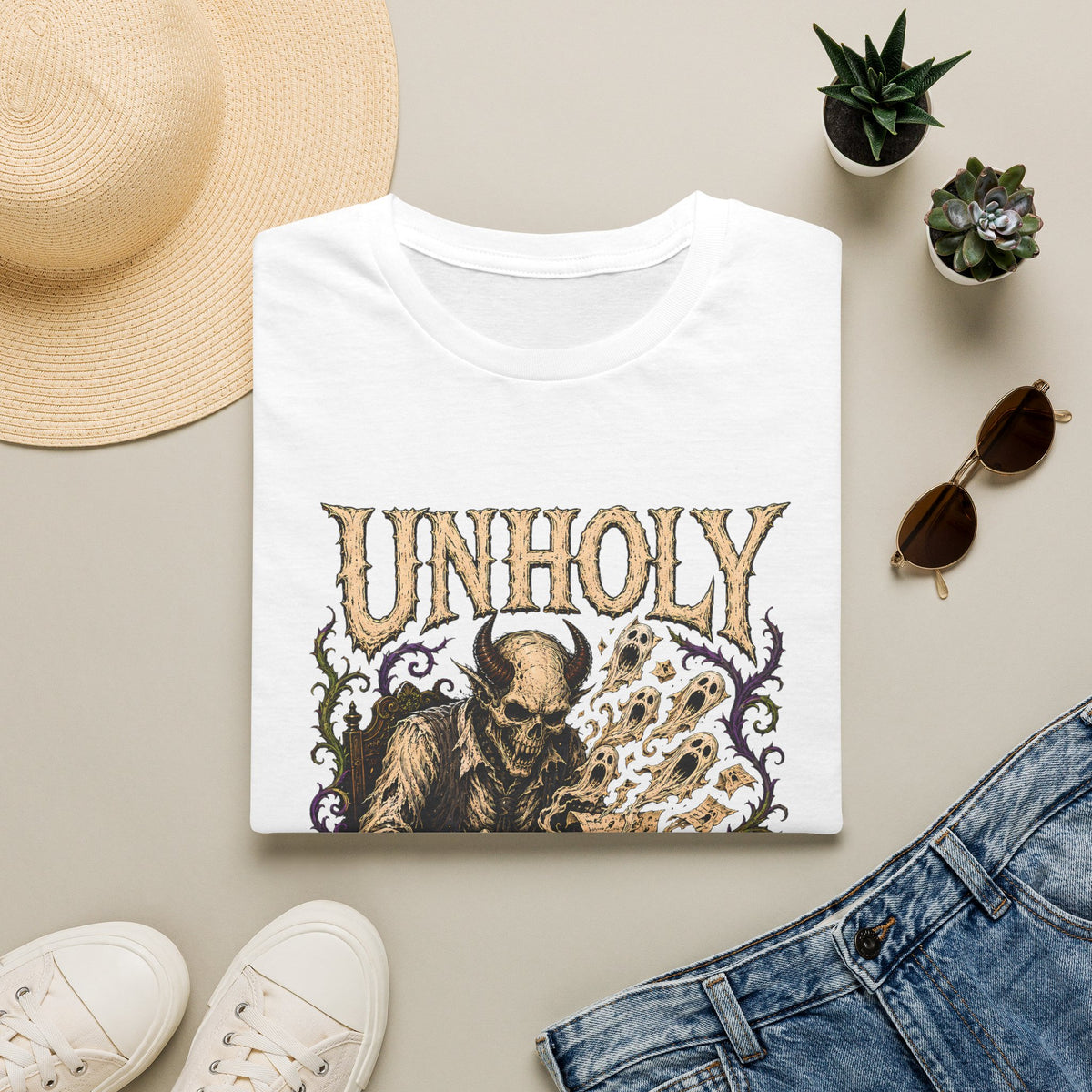 Unholy Work Ethic Work Demon T-Shirt - Dark Graphic Motivational Tee