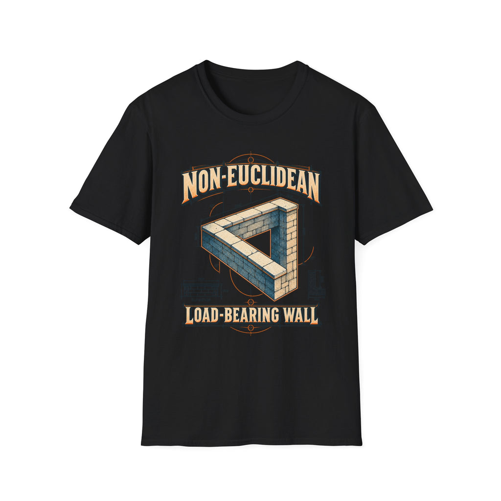 Non Euclidean Load Bearing Wall Shirt | Architect Blueprint Humour Gift