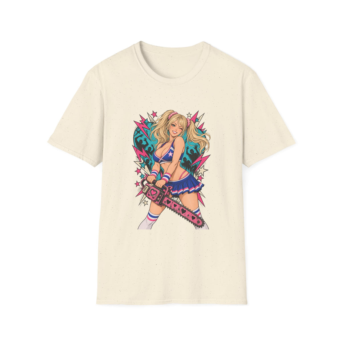 Juliet Starling | Lollipop Chainsaw | Zombie Game | Sexy Pin Up Girl T Shirt