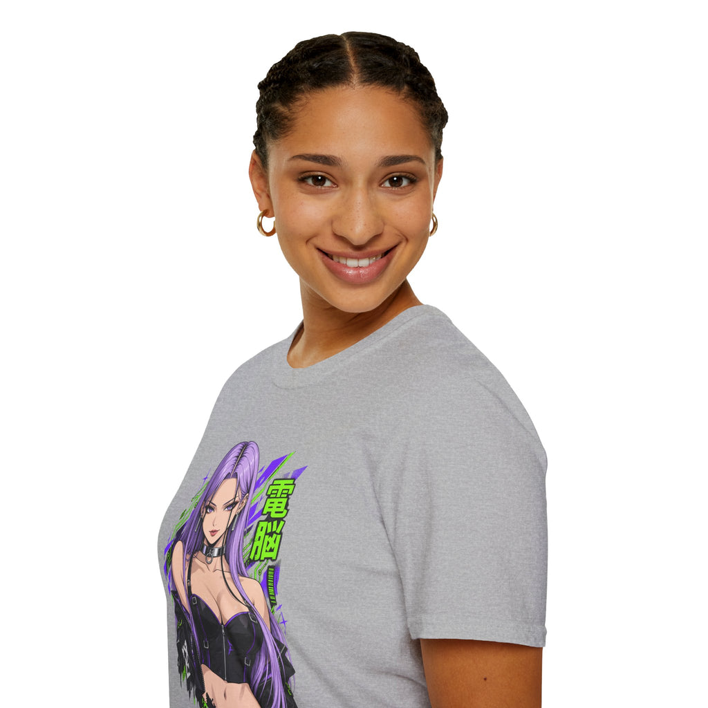 Violet | Anime Cyber Sexy Pin Up Girl T-Shirt