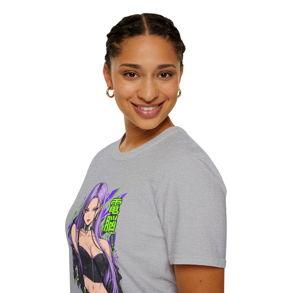 Violet | Anime Cyber Sexy Pin Up Girl T-Shirt