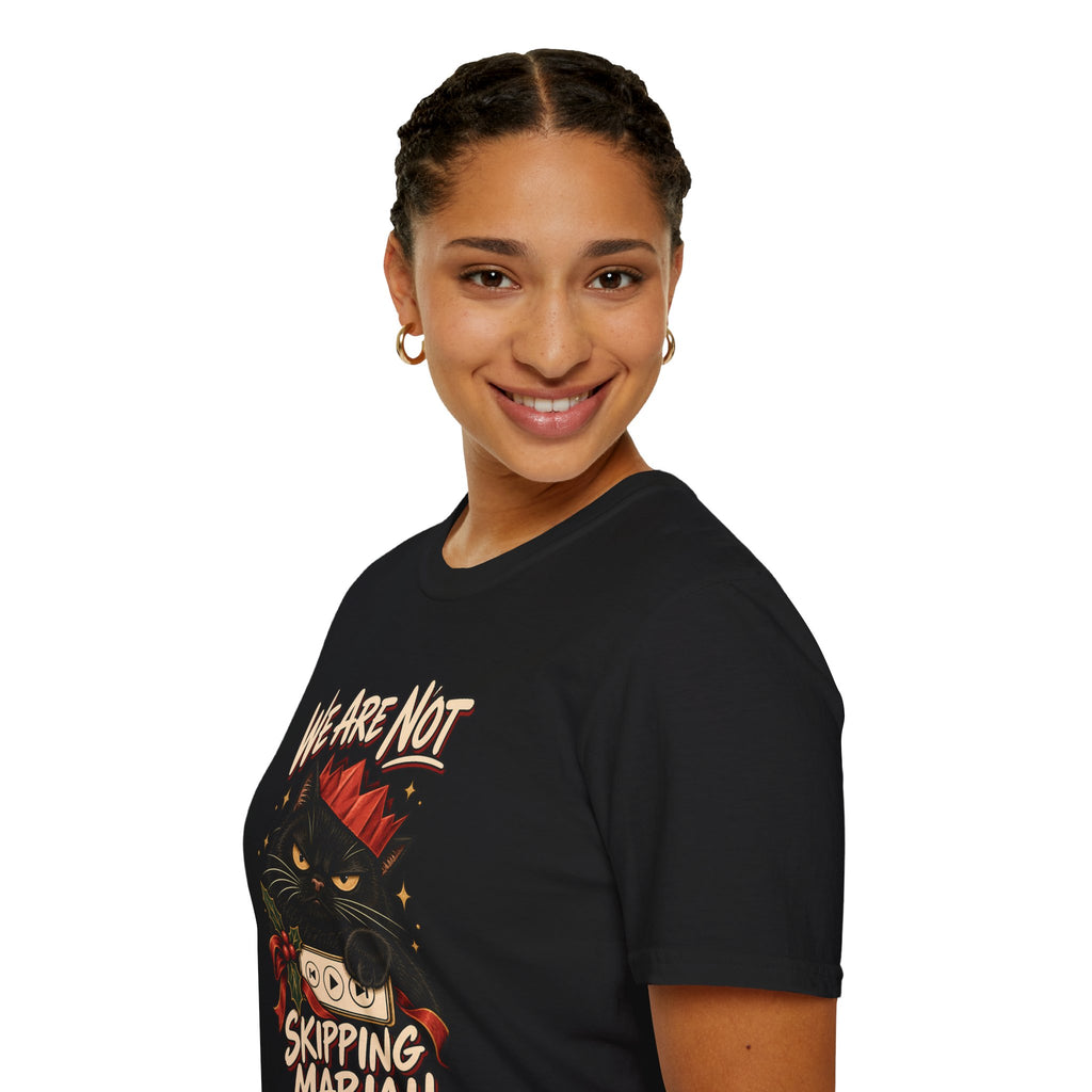 We Are Not Skipping Mariah | Mariah Carey Cat Fan Christmas Holiday Tee