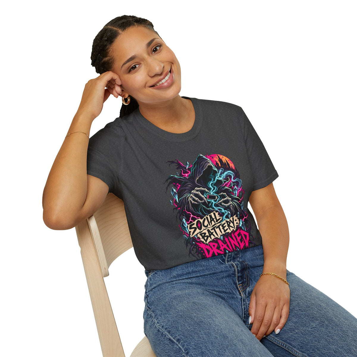 Socially Drained | Dementor | Harry Potter Graphic Tee