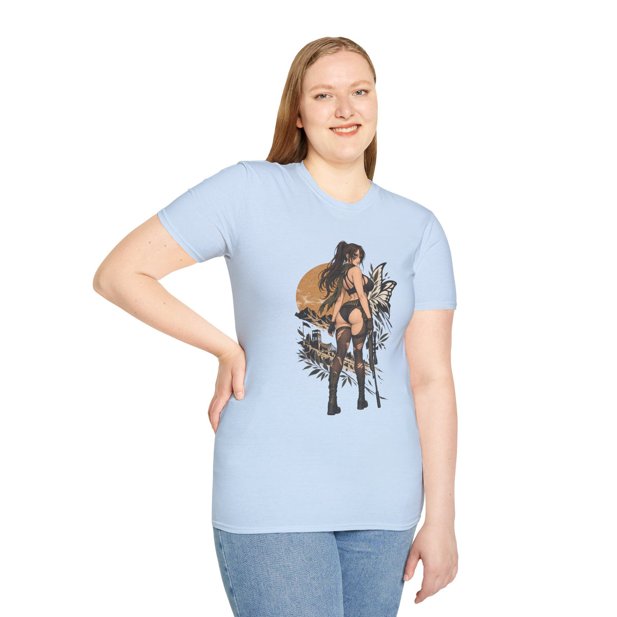 Metal Gear | Quiet | Sexy Pin Up Fantasy Sniper Girl T-Shirt
