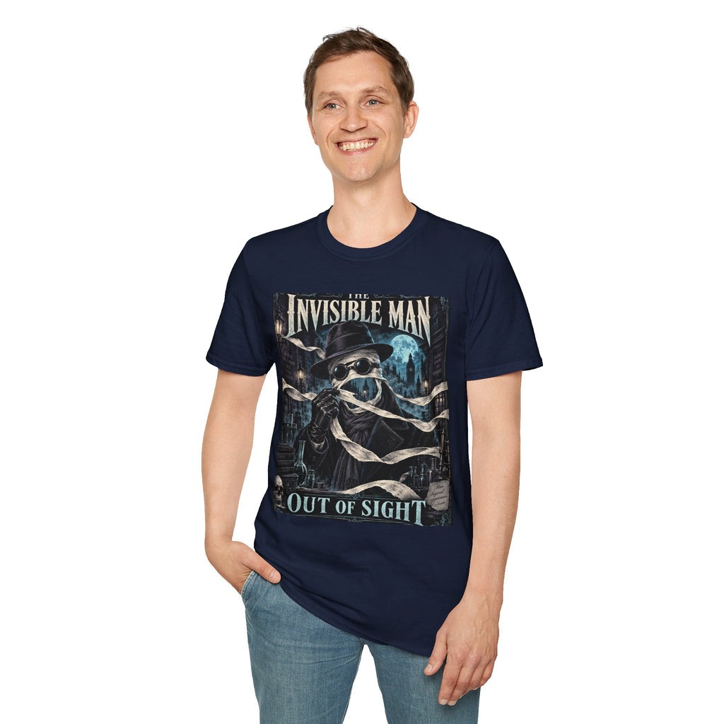 Invisible Man Graphic T-Shirt — Vintage Horror Novel Design