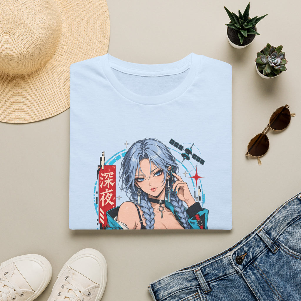 Ice | Sexy Anime Cyber Pin Up Girl Graphic T-Shirt