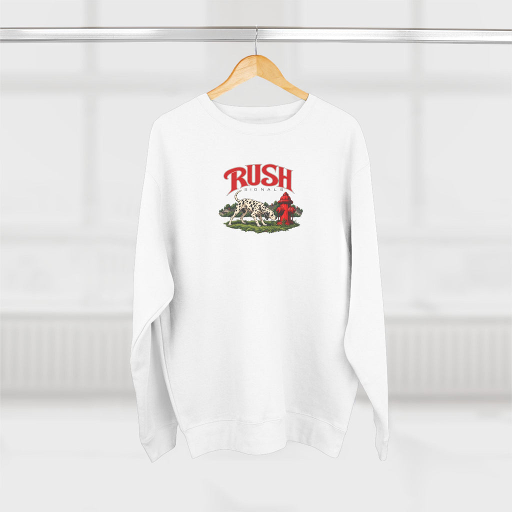 Rush | Signals | Dog & Fire Hydrant Prog Band Crewneck Sweatshirt