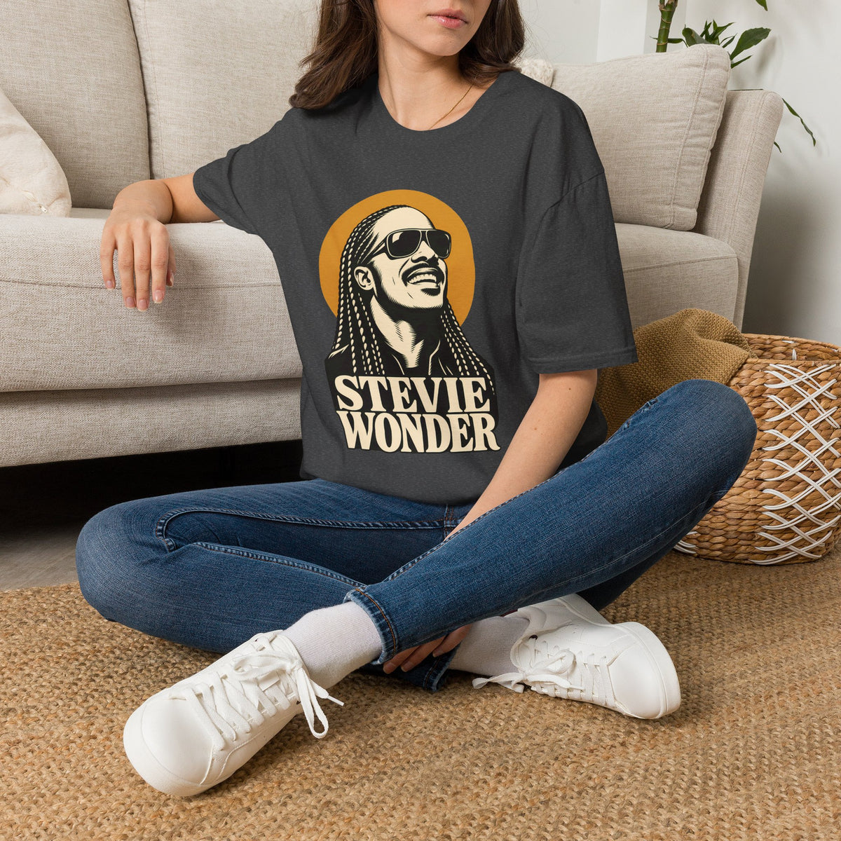 Stevie Wonder Graphic T-Shirt - Retro Soul Music Tee
