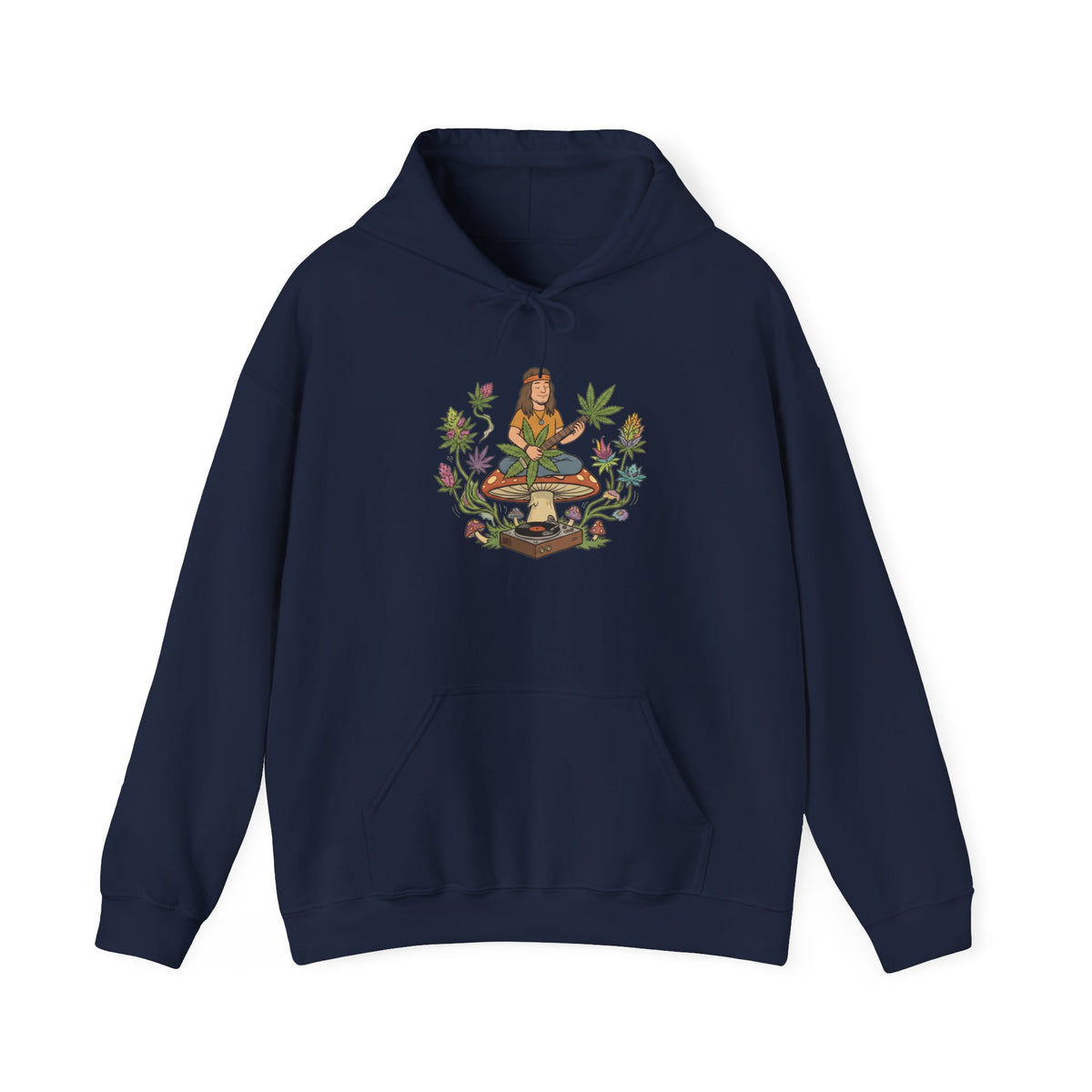 toadstool hoodie stoner weed culture toadstool design, product image showing the garment or product detail.