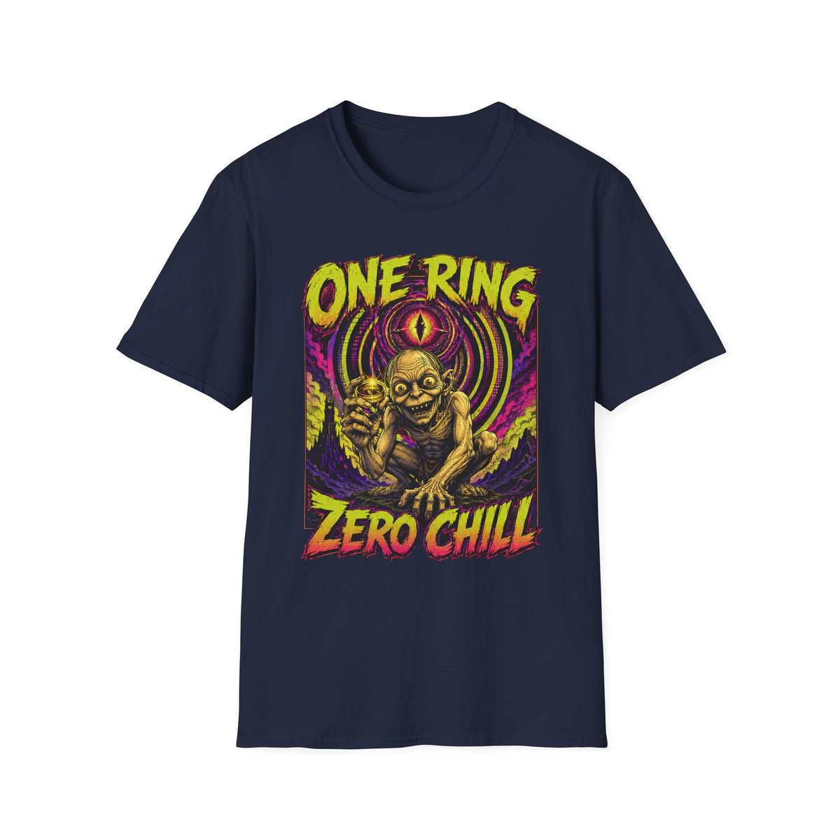 One Ring Zero Chill T-Shirt — Gollum Fantasy Horror Graphic Tee
