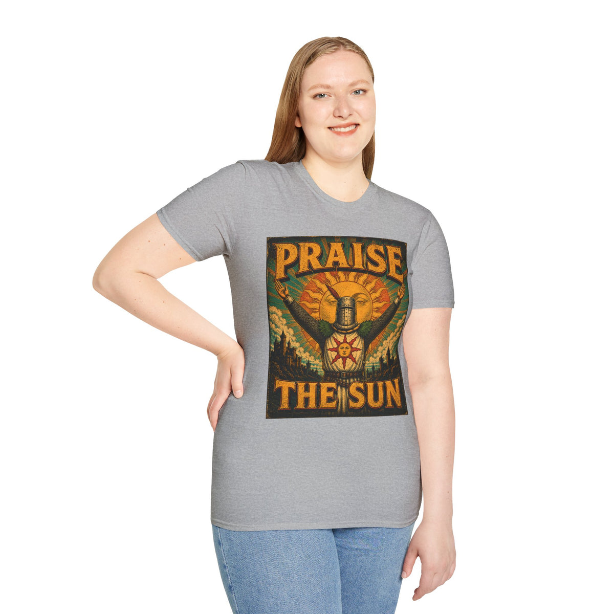 Praise the Sun T-Shirt — Dark Souls-Inspired Gaming Tee