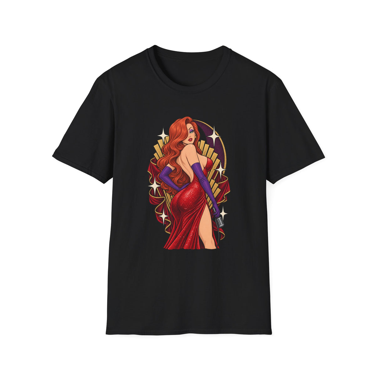 Jessica Rabbit | Looney Tunes Pin Up Style Singer T Shirt