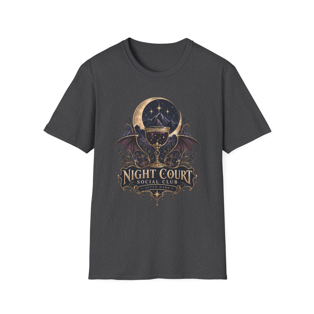 Night Court Social Club | ACOTAR Book Celestial Moon Graphic Shirt