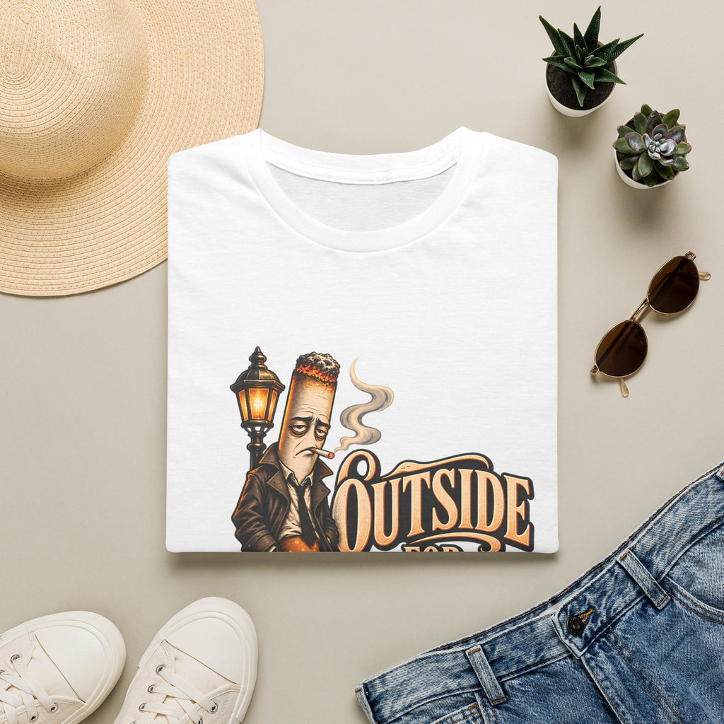 Outside for Character Development | Humorous Vintage Cigarette Graphic