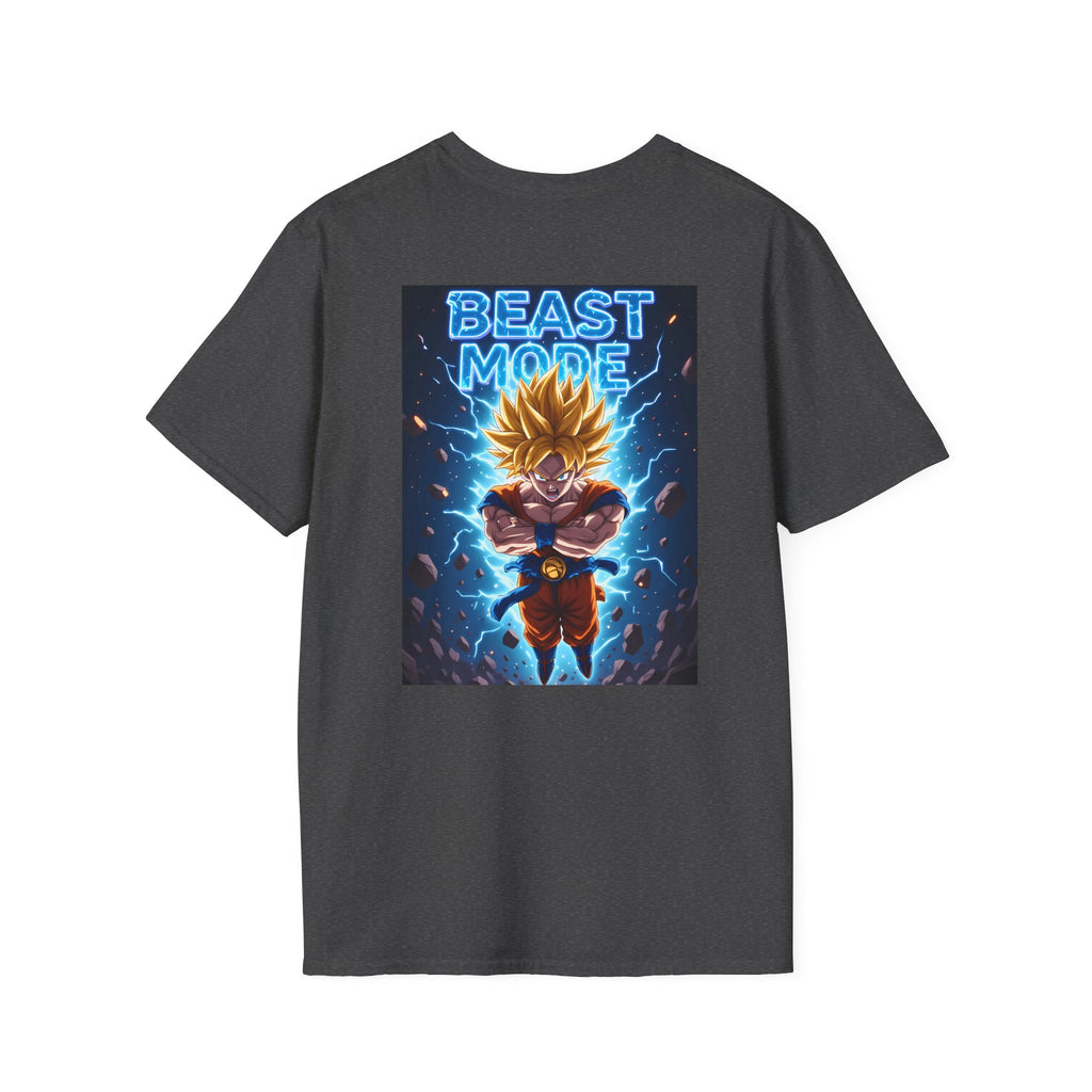 Goku Beast Mode Back Print T-Shirt — Anime Dragon Ball Fighter Tee