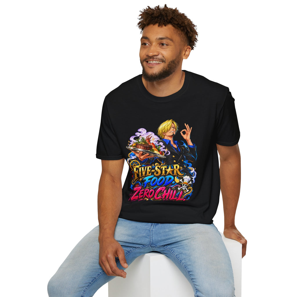 One Piece | Sanji | Five-Star Food, Zero Chill | Graphic T-Shirt