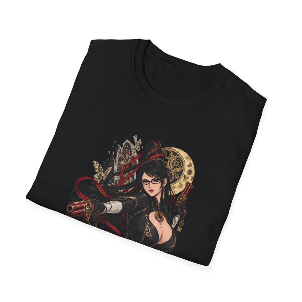 Bayonetta | Sexy Gothic Gaming Anime Pin Up Girl | Gothic Sorceress T-Shirt