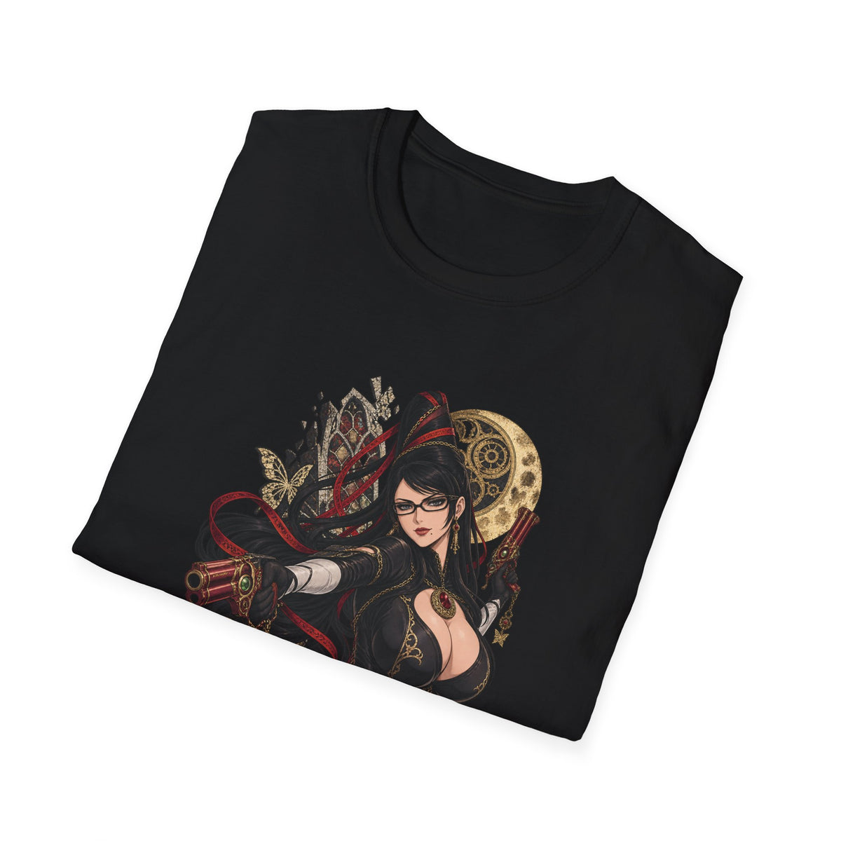Bayonetta | Sexy Gothic Gaming Anime Pin Up Girl | Gothic Sorceress T-Shirt