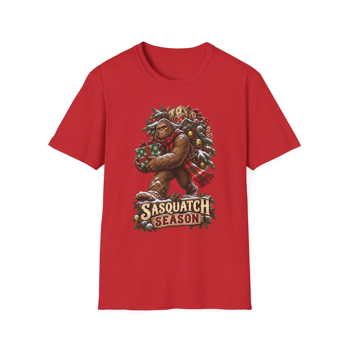 Bigfoot Chrismtas | Sasquatch Season Christmas T-Shirt