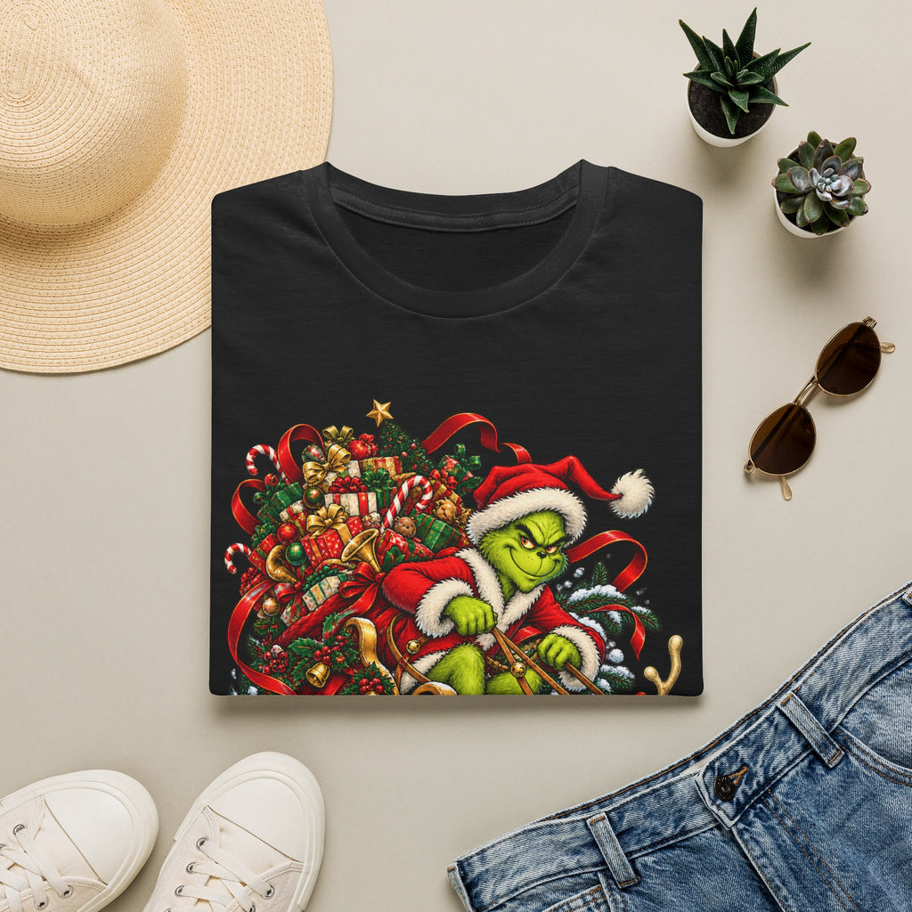 Grinch & Max Sleigh Ride | Funny Christmas T Shirt