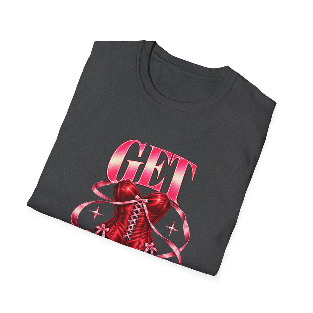 Get Sexy | Sugababes | Corset Retro Pink Y2K Vibe Graphic T Shirt