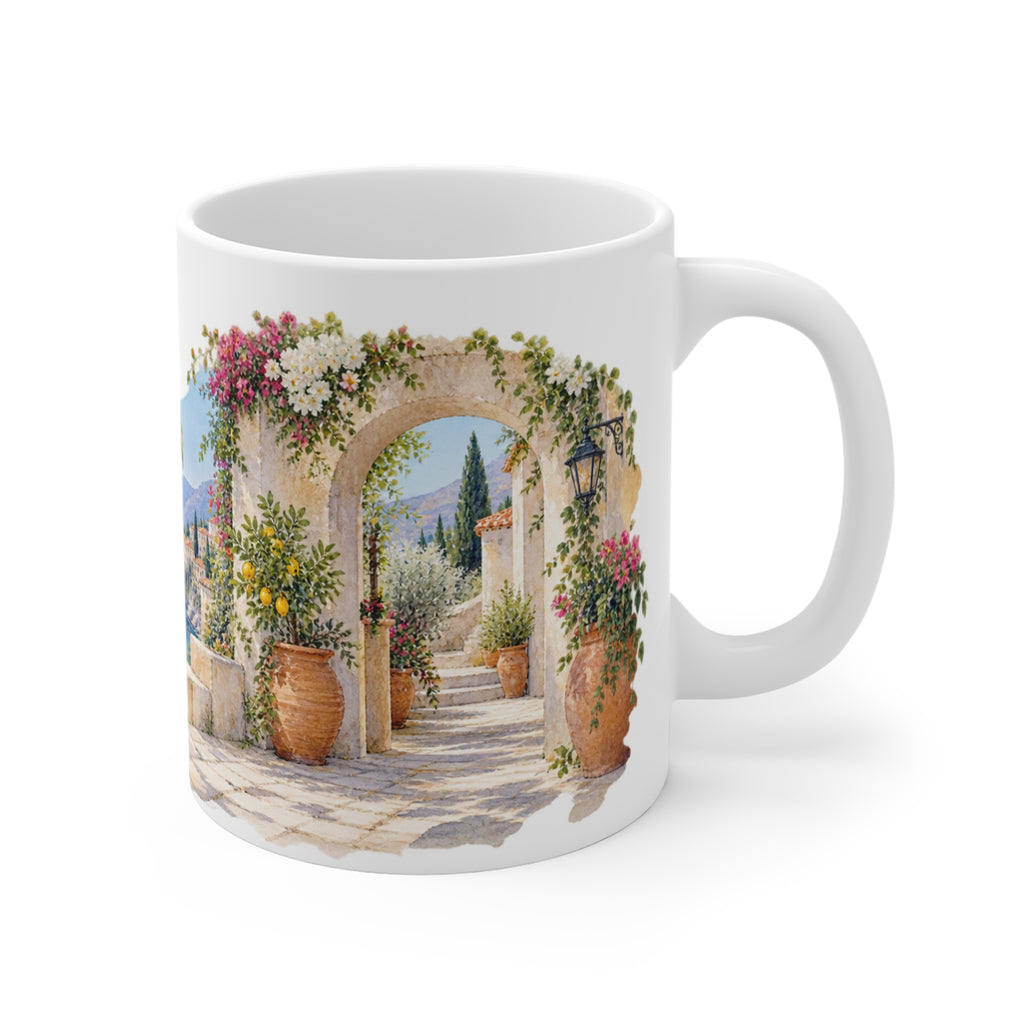 Mediterranean Lemons Watercolour Mug | Citrus Garden