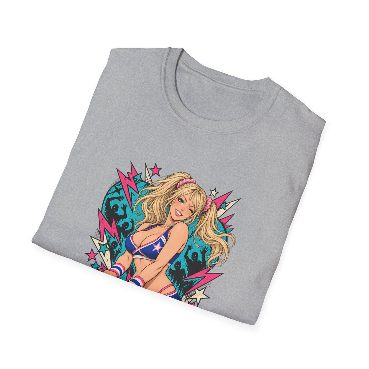 Juliet Starling | Lollipop Chainsaw | Zombie Game | Sexy Pin Up Girl T Shirt