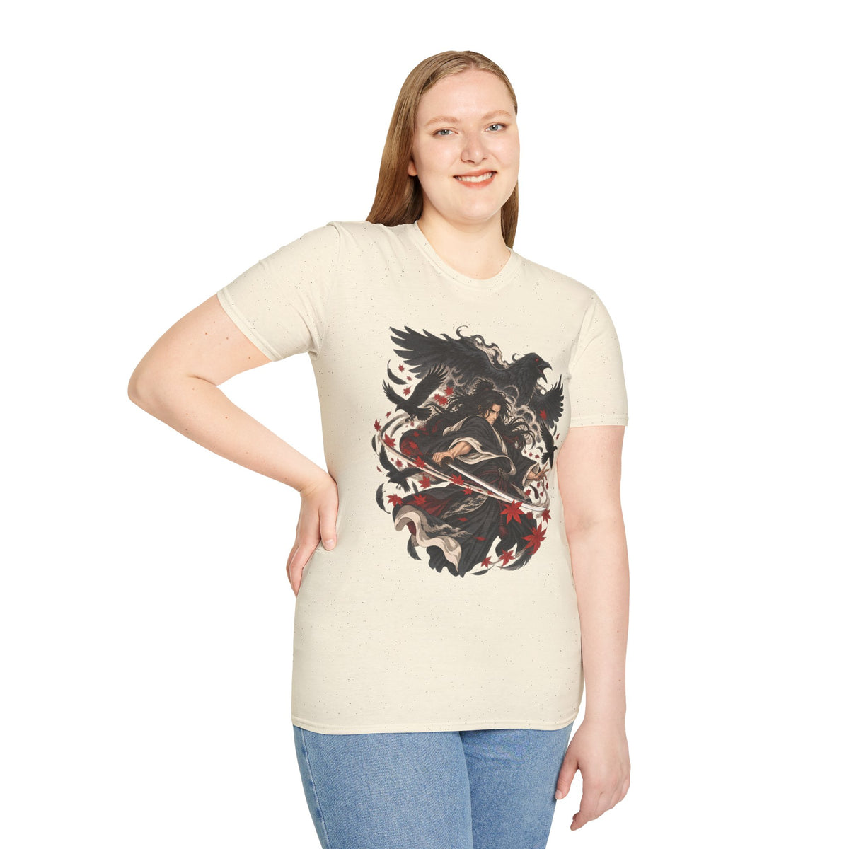 Raven Master | Japanese Samurai | Dark Fantasy T-Shirt